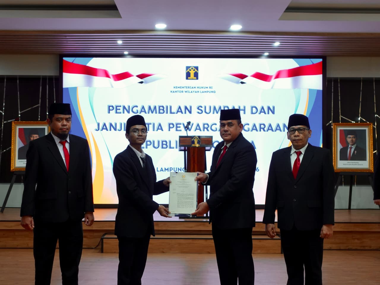 Kemenkum Lampung Tegaskan Komitmen Lewat Pengambilan Sumpah WNI