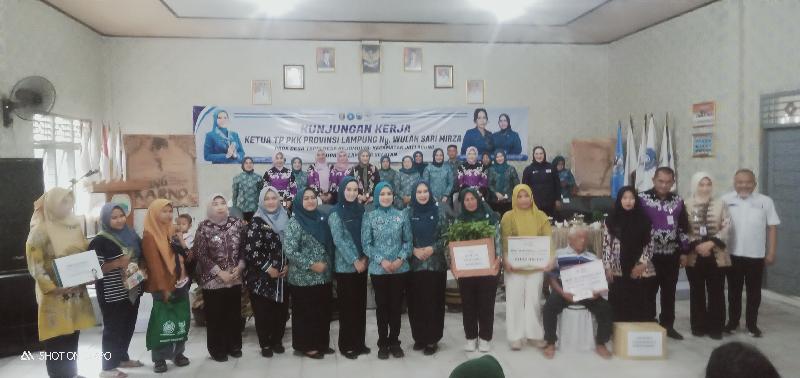 Ketua TP PKK Provinsi Lampung Canangkan Desa Tapis di Desa  Rejomulyo 