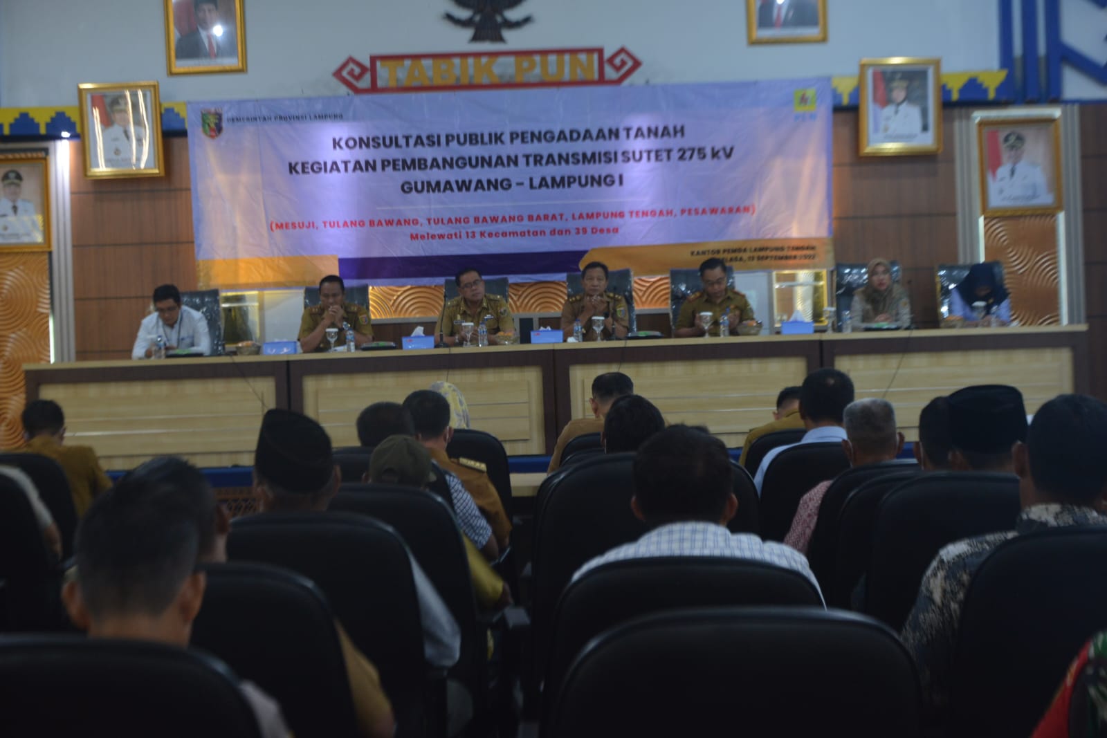 Pemkab Lamteng Gelar Konsultasi Publik Pengadaan Tanah Pembangunan Transmisi SUTET 275 KV Gumawang - Lampung 1
