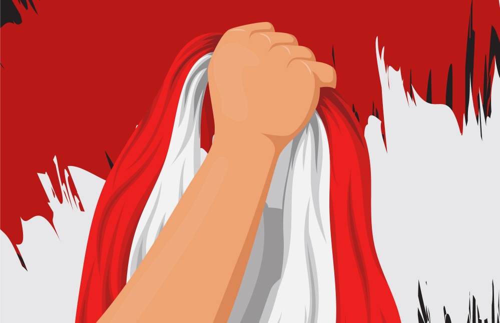 Pencurian Bendera Merah Putih Meresahkan Warga Baradatu, Bendera Partai Bertebaran di Blambangan Umpu