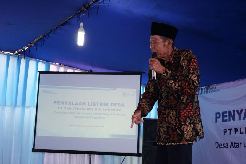 PLN Tuntaskan Desa Berlistrik 100 Persen Kabupaten Tanggamus