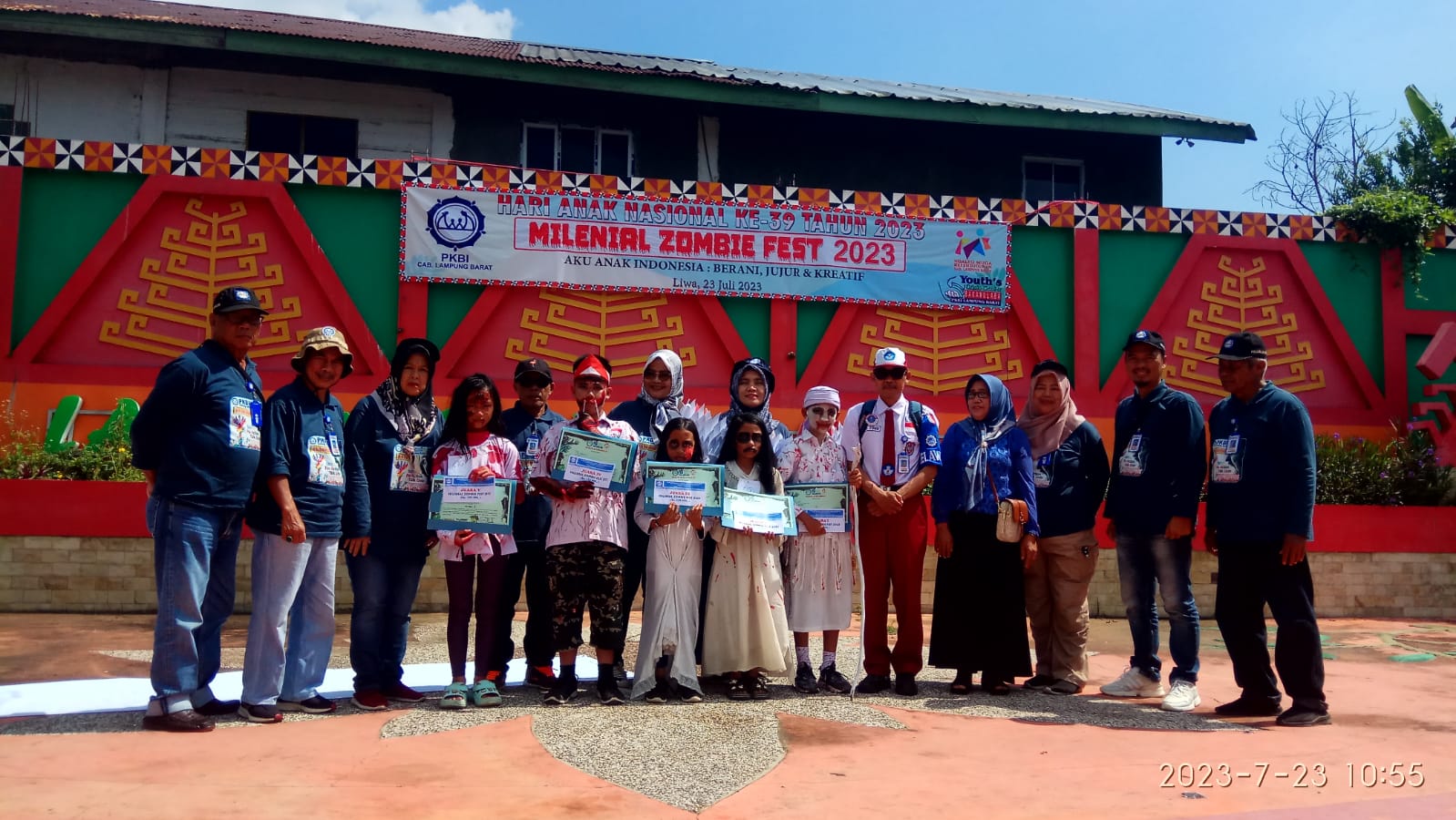 Lima Siswa SD di Lampung Barat Raih Juara Pada Ajang Milenial Zombie Fest 2023 