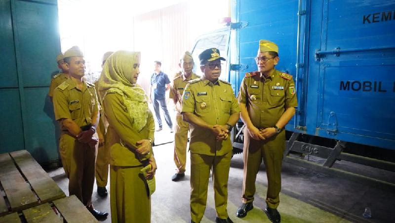 Pj Gubernur Samsudin Tinjau Kesiapan Buffer Stock, Pastikan Kebutuhan Masyarakat Saat Terjadi Bencana