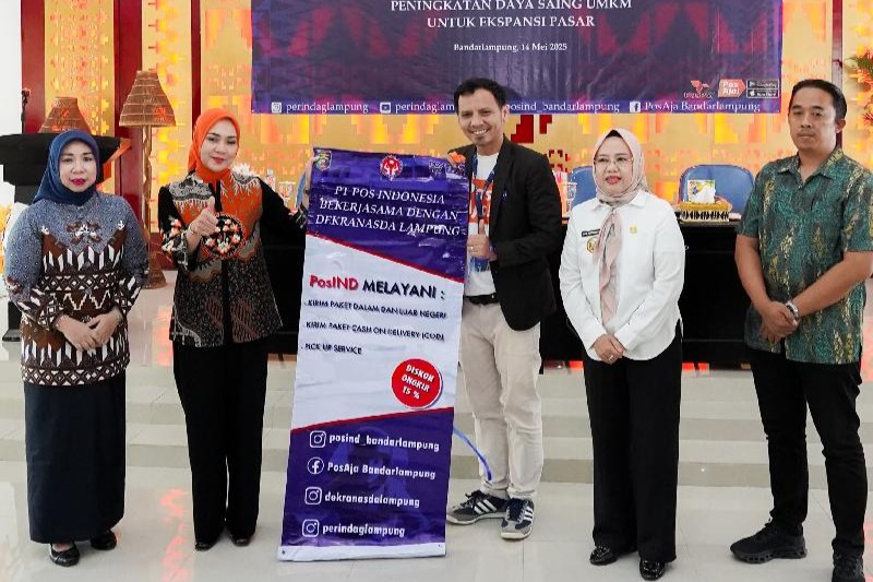 Dekranasda Lampung dan PT Pos Indonesia Jalin Kerja Sama Strategis Dukung UMKM