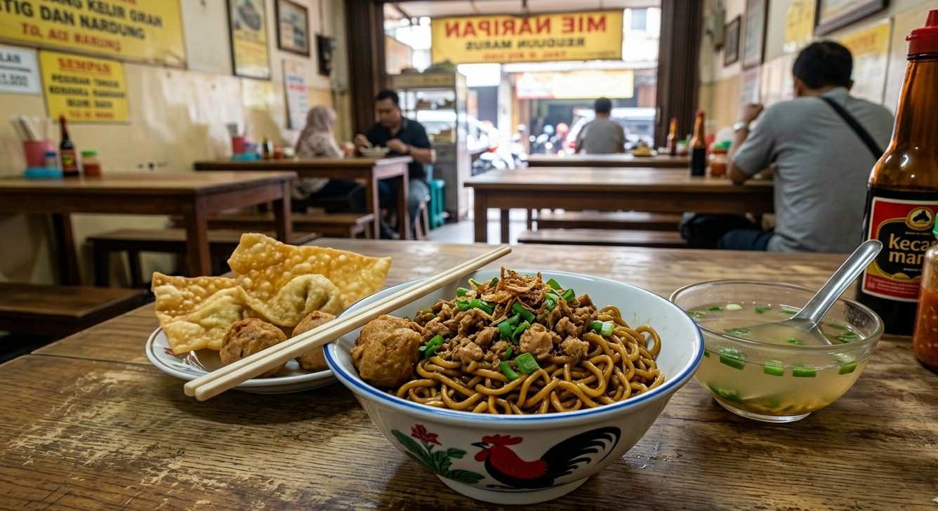 Mie Naripan Bandung, Mie Ayam Legendaris dengan Cita Rasa Klasik