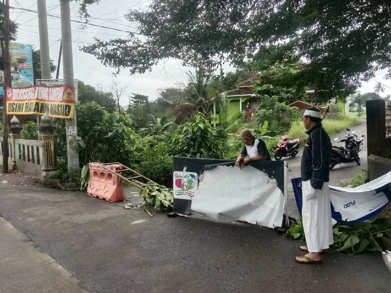 Jalan Tembus Stadion Sukung Kotabumi Longsor, Pemkab Lampung Utara Bergerak Cepat