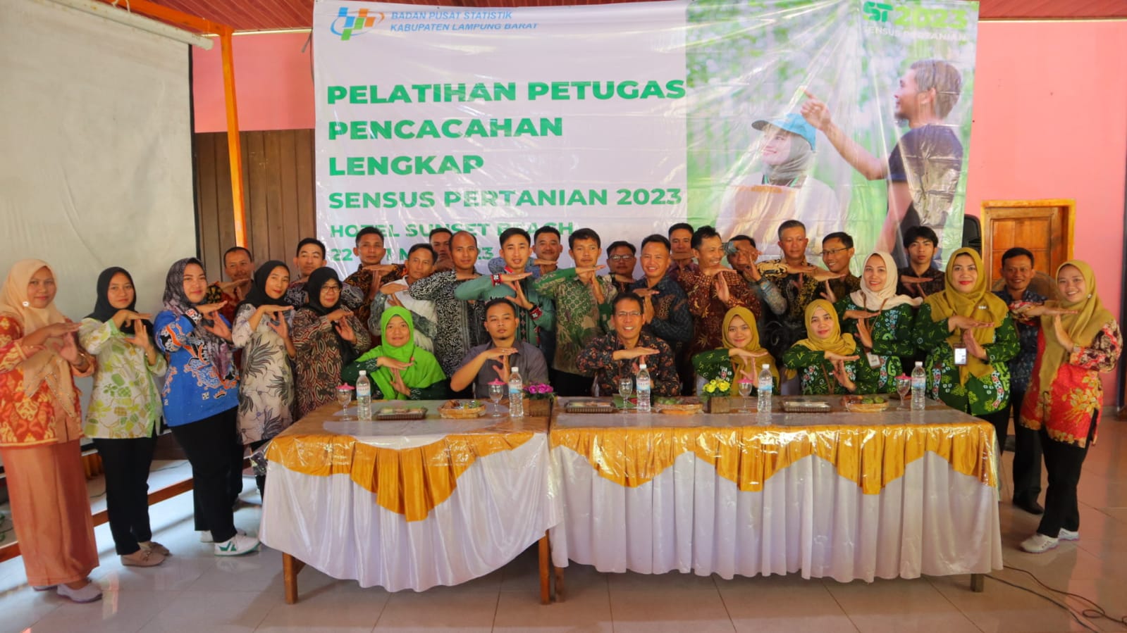 BPS Lambar Latih 502 Calon Petugas Sensus Pertanian 2023