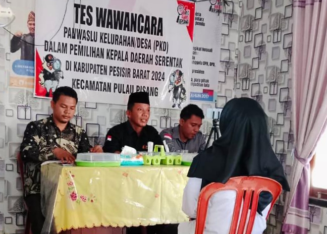 Calon PKD Pilkada 2024 di Pesisir Barat Ikuti Tes Wawancara