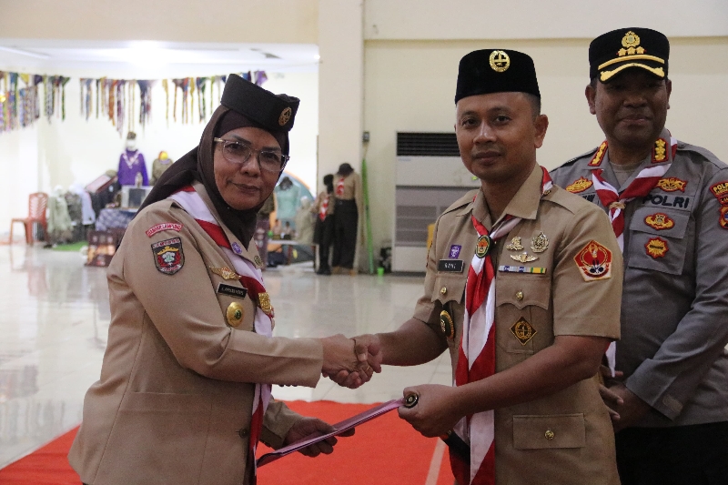 Dandim 0410/KBL Hadiri Penutupan Kursus Pembina Pramuka Mahir di Bandar Lampung