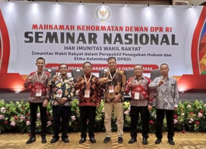 Ketua DPRD Provinsi Lampung Hadiri Seminar Nasional Hak Imunitas Wakil Rakyat