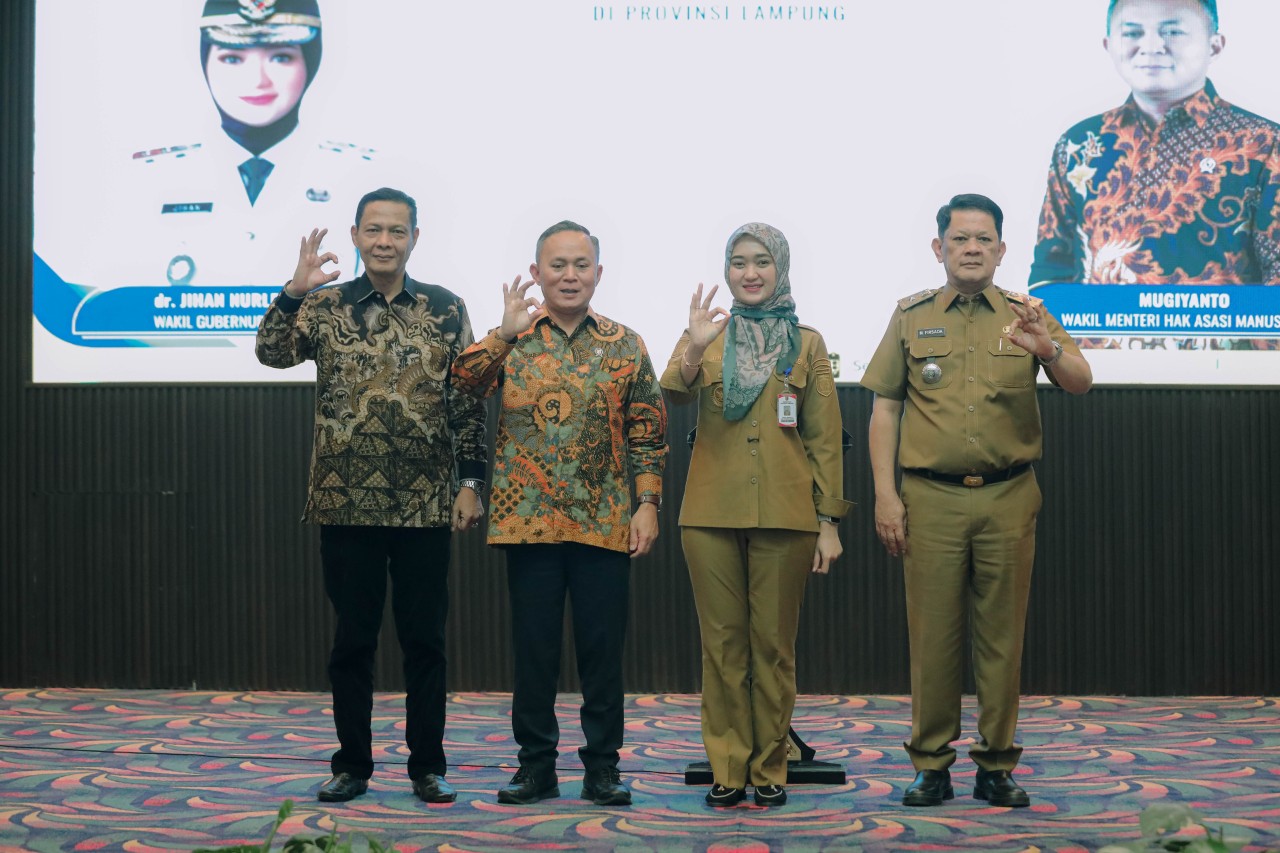 Wagub Jihan dan Wamen HAM Perkuat Kapasitas ASN Lampung