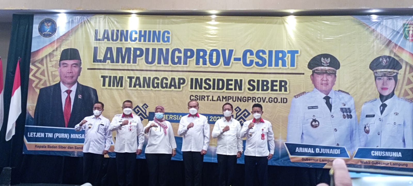 Pemprov Lampung Bersama BSSN Luncurkan Tim Tanggap Insiden Siber LAMPUNGPROV-CSIRT