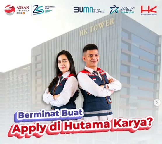 Info Lowongan Kerja BUMN Terbaru! Hutama Karya Buka Kesempatan Karir di 4 Posisi, Lulusan SMA Bisa Ikut