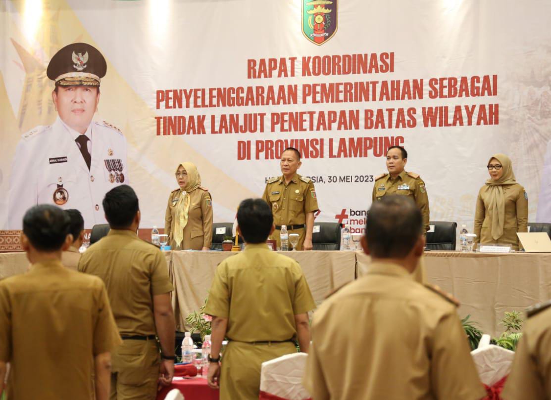Pemprov Lampung Bahas Tindak Lanjut Penetapan Batas Wilayah