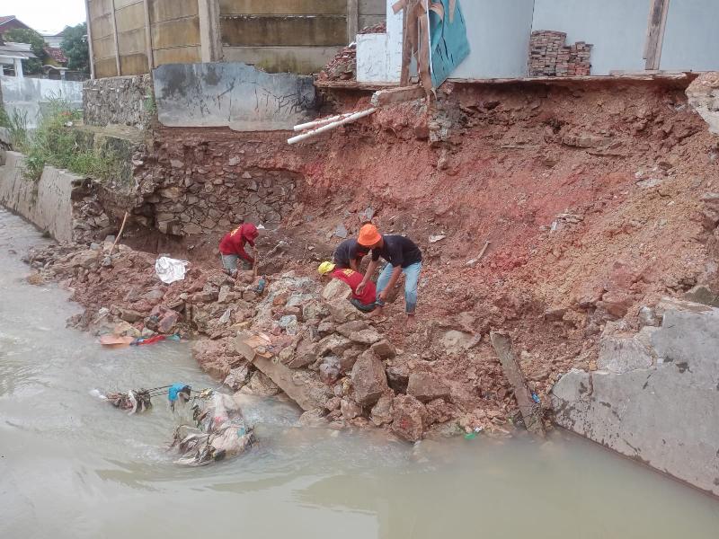 Pemkot Bandar Lampung Percepat Perbaikan Talud Jebol Akibat Banjir