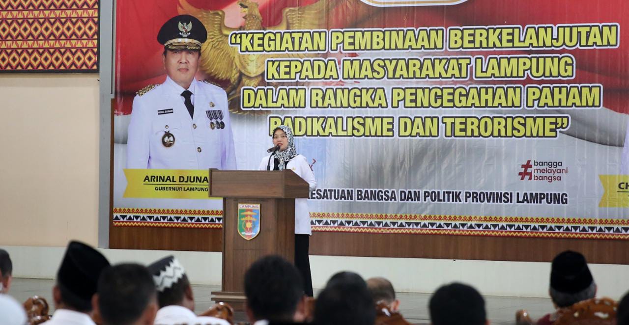 Wagub Lampung Nunik Buka Pembinaan Berkelanjutan Pencegahan Radikalisme dan Terorisme 