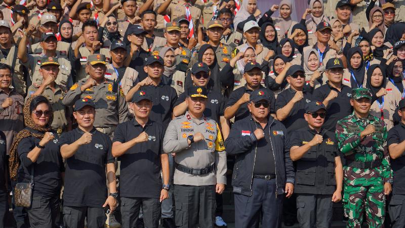 Ini Pesan Wakapolda Lampung saat Hadiri Apel Masa Tenang Pemilu 2024