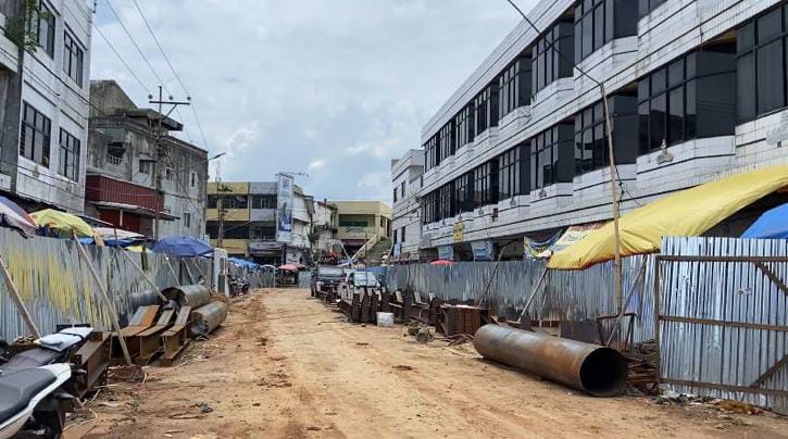 Pembangunan Pasar Pasir Gintung Terus Dilakukan Secara Bertahap  