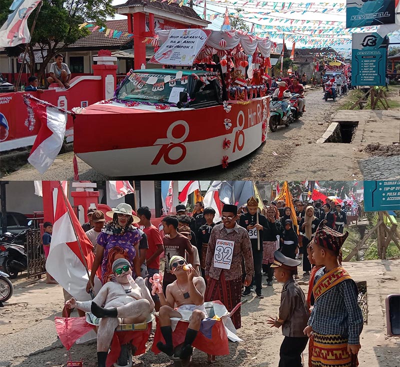 Semangat Kemerdekaan di Way Tenong-Air Hitam Dibakar Meriahnya Pawai Budaya dan Karnaval Mobil Hias
