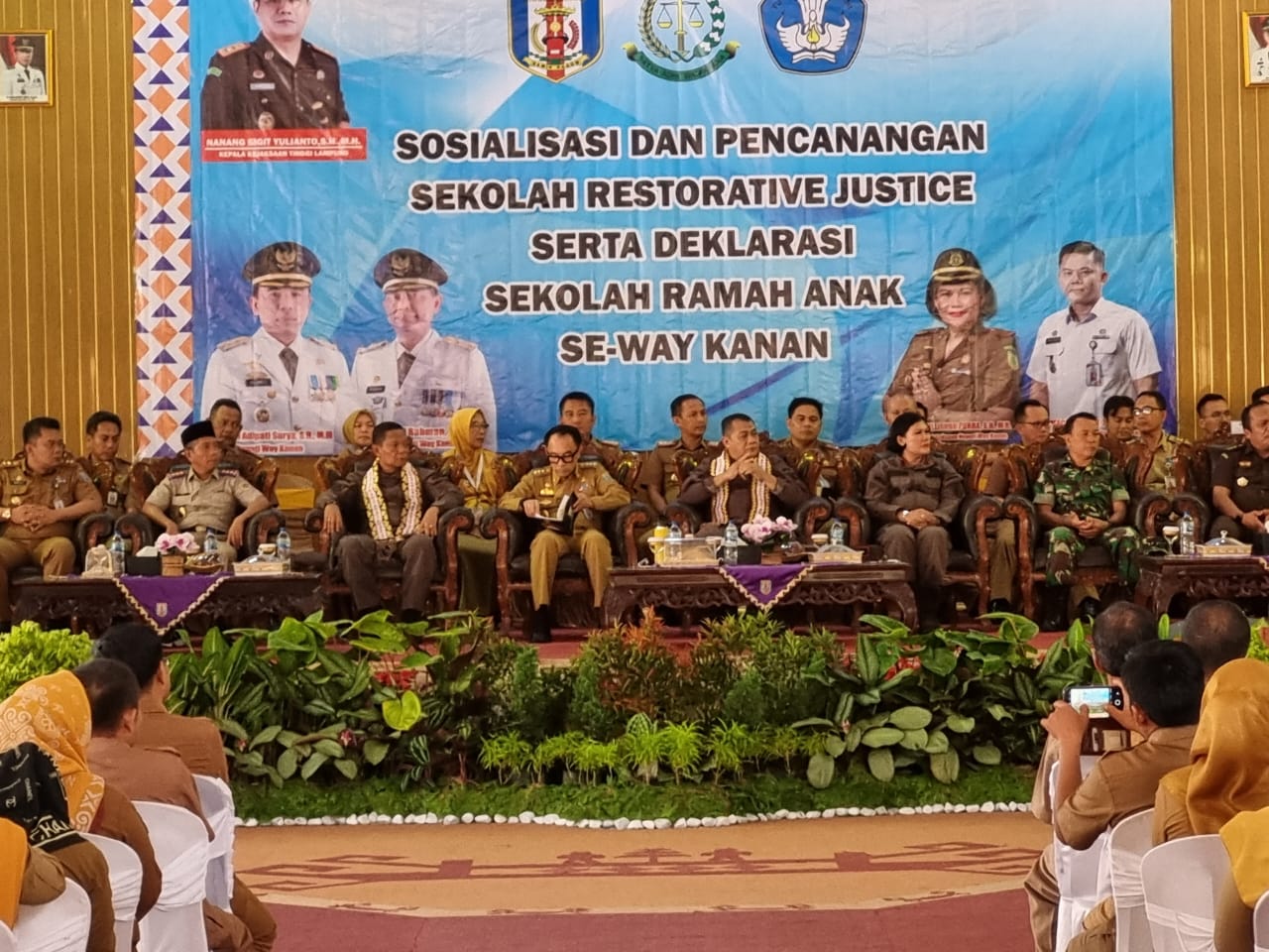 Kajati Lampung Hadiri Pencanangan Sekolah Restorative Justice di Way Kanan