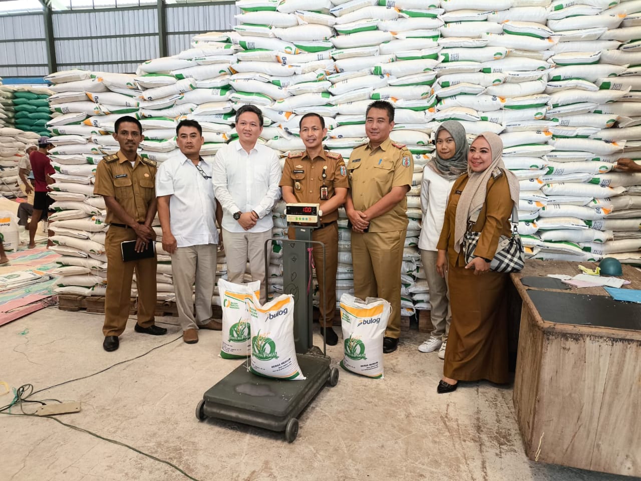 Penyaluran Bantuan Pangan Beras Dimulai di Lampung Utara 