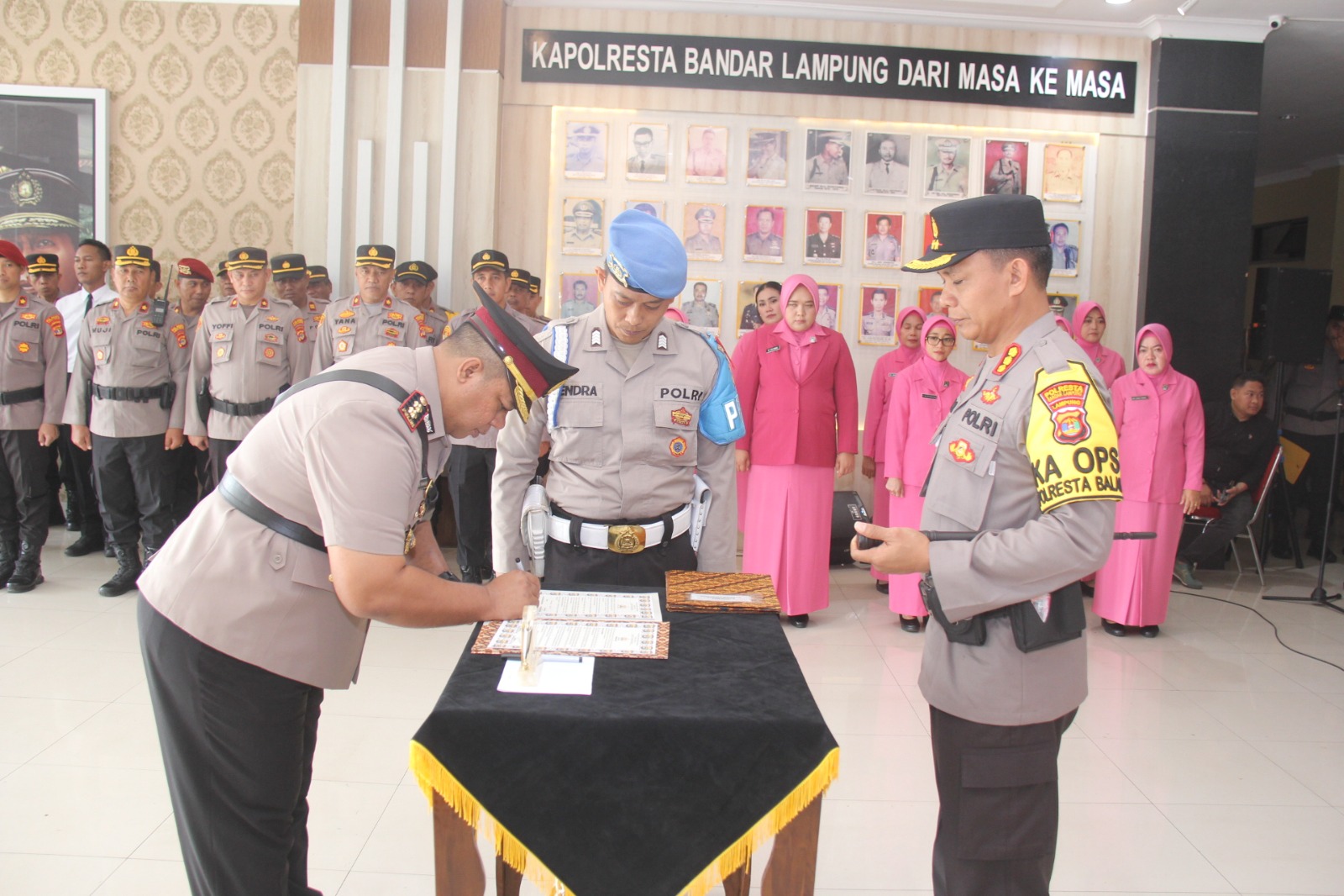 Kapolresta Bandar Lampung Lantik AKBP Erwin Irawan Sebagai Waka Polresta