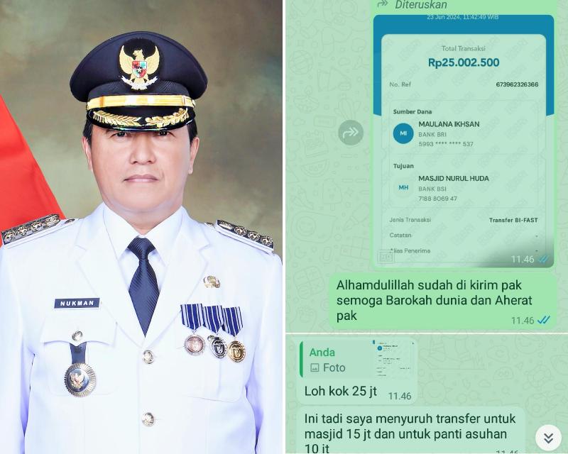 Nama Pj Bupati Nukman Dicatut Penipu, Beruntung Calon Korban Tak Terpedaya 