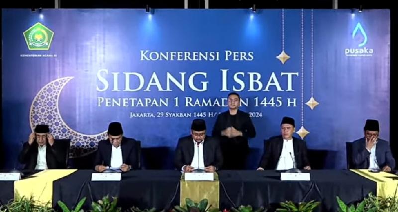 Pemerintah Resmi Tetapkan Awal Ramadhan 2024 Jatuh Pada 12 Maret 