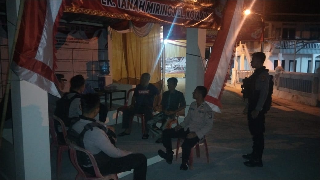 Satgas Preemtif Polres Lampung Utara Gelar Ronda Malam di Kampung Bebas Narkoba