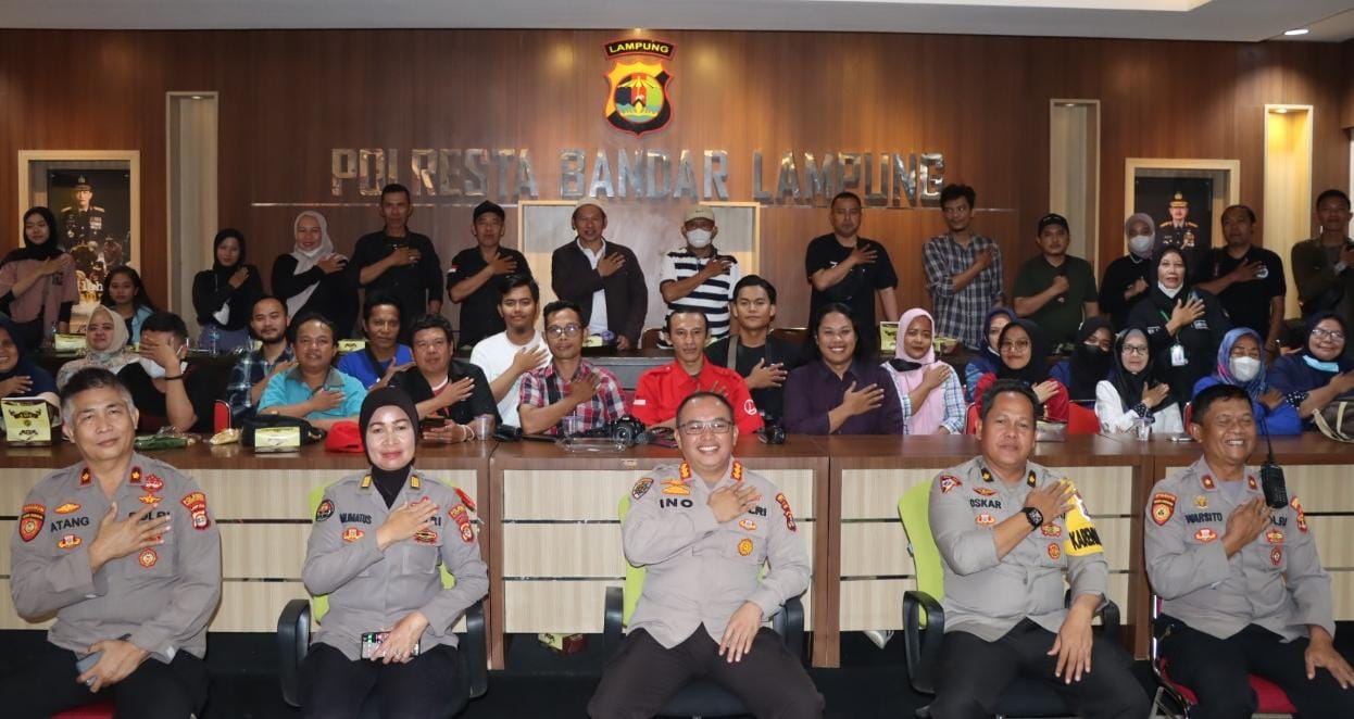 Polresta Bandar Lampung Konferensi Pers Akhir Tahun 2022