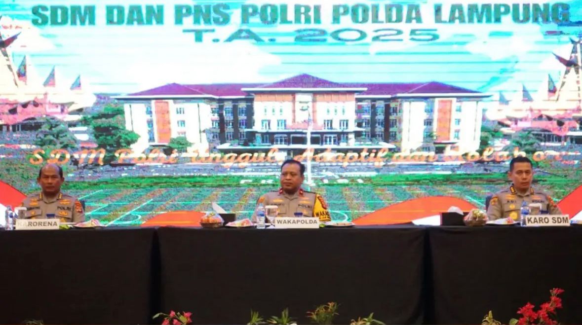 Wakapolda Lampung Resmi Buka Rakorbin SDM dan PNS Polri 2025