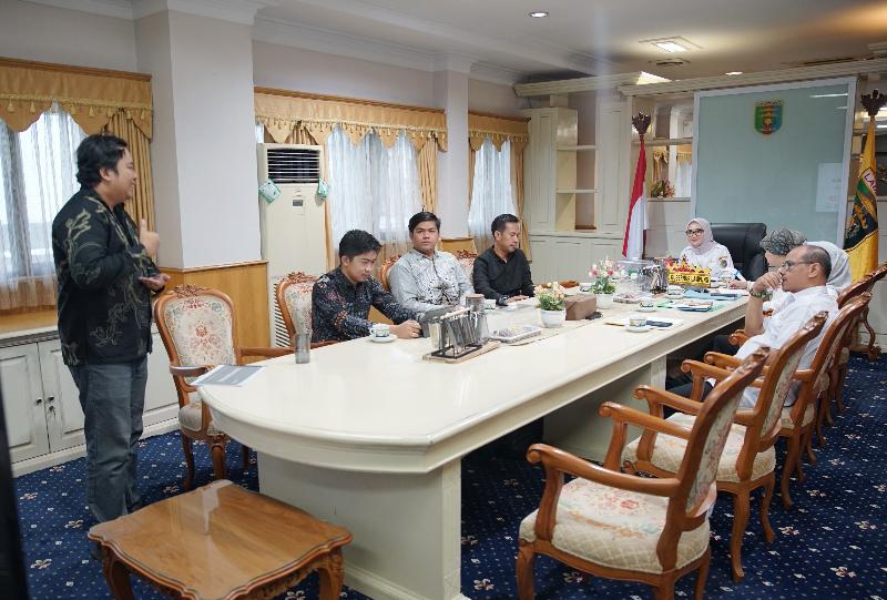Wagub Lampung Sambut Yayasan BoemiKita, Bahas Penanganan dan Pengelolaan Sampah