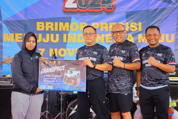 Brimob Run 2024: Warga Natar Raih Hadiah Utama Satu Unit Rumah