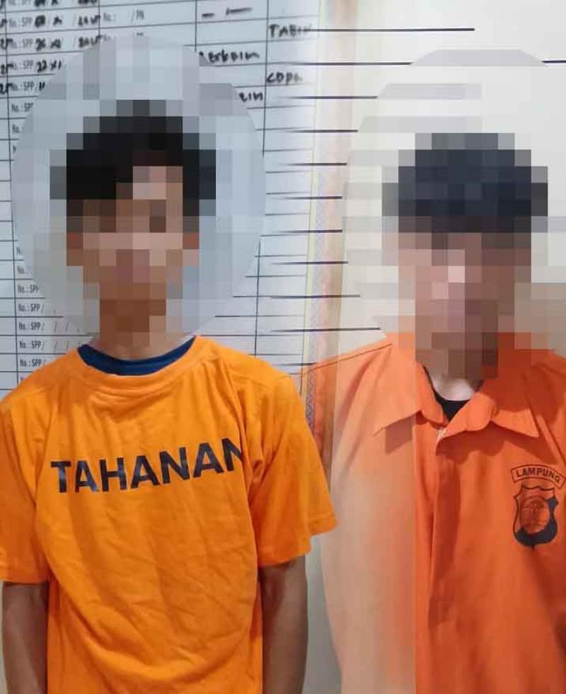 Dua Pelaku Curas Bawa Kabur Motor &  HP Remaja Berhasil diringkus Polsek Kalianda 