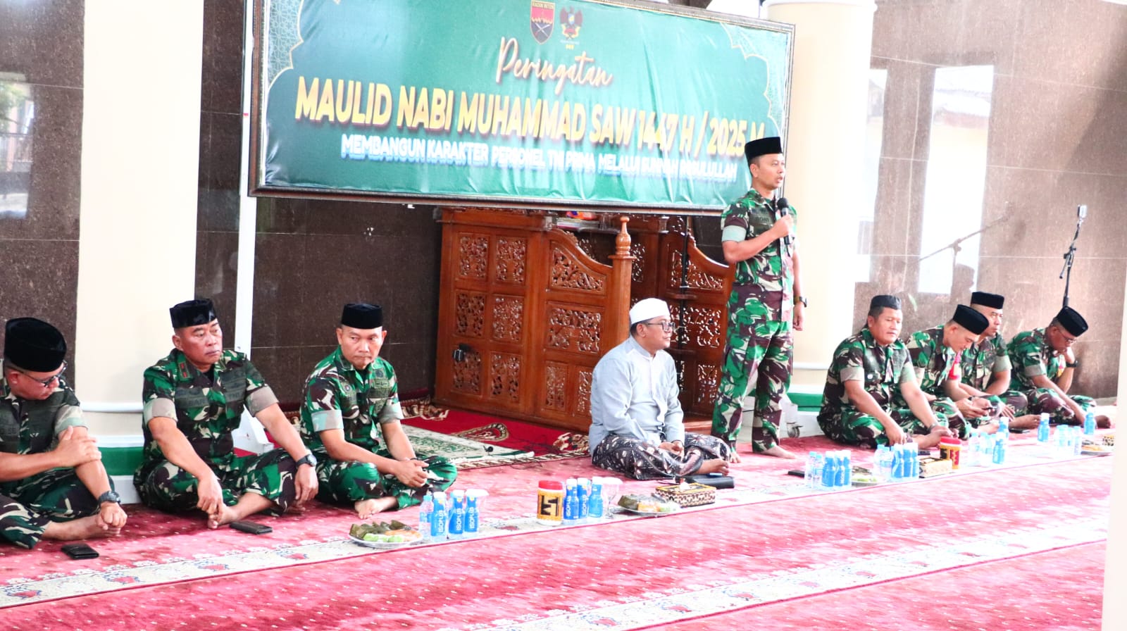 Kodim 0410/KBL Peringati Maulid Nabi Muhammad SAW, Teguhkan Karakter Personel Berdasarkan Keteladanan Rasulull