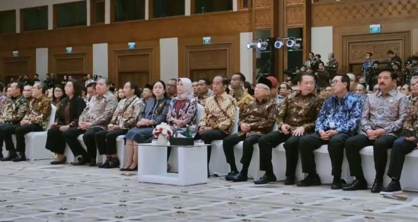 Pj Gubernur Lampung Hadiri Penyampaian LHP BPK RI atas Laporan Keuangan Pemerintah Pusat Tahun 2023