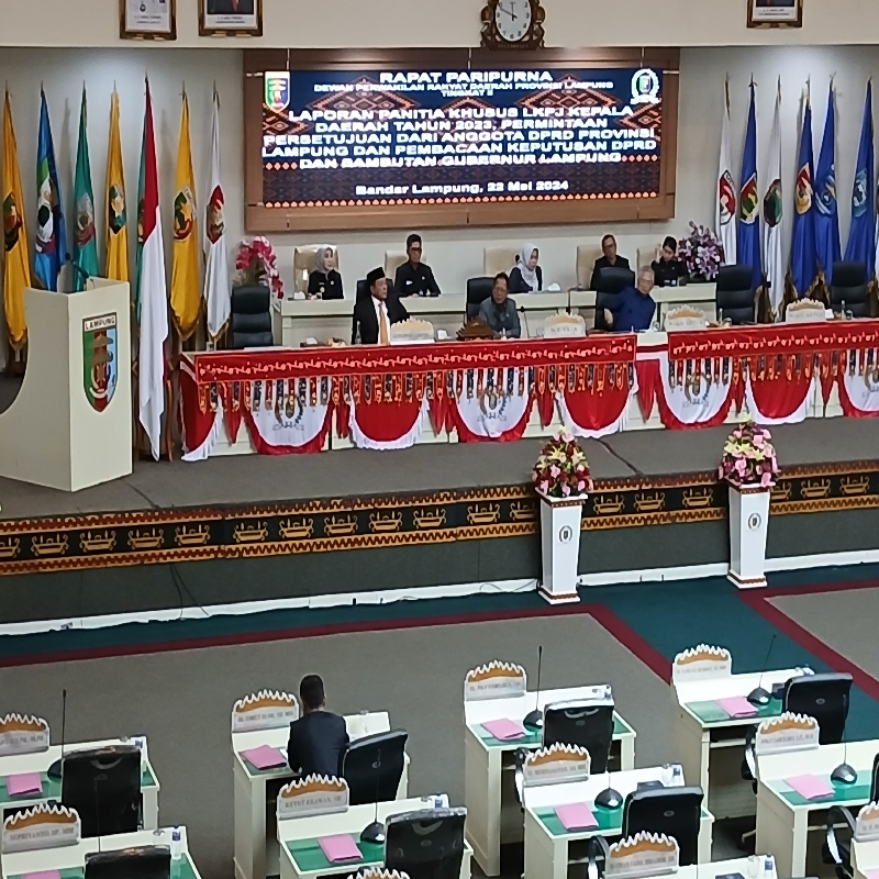 Rapat Paripurna DPRD Lampung Sempat Tertunda, Para Anggota Fraksi Pertanyakan Usulan Pj Gubernur 