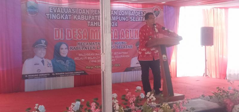 Lewat Lomba Desa, Bupati Lampung Selatan Berharap Pemerintah Bisa Kembangkan Potensi Desa 