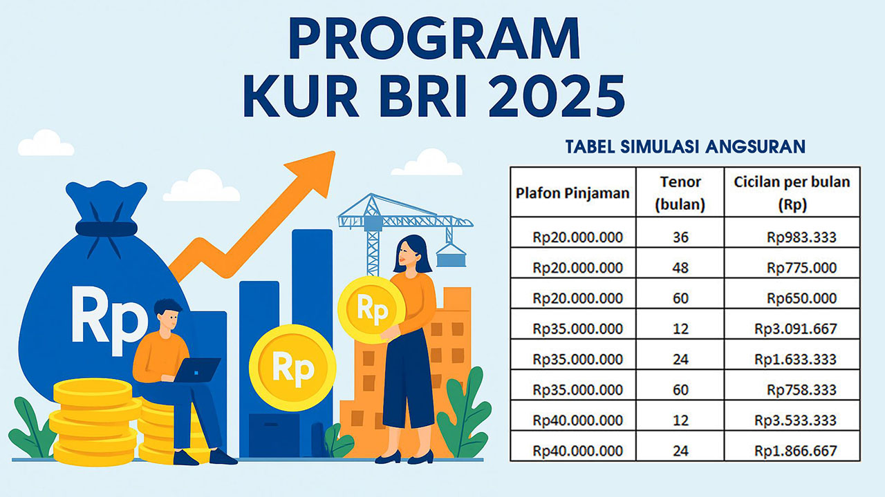 Ajukan KUR BRI Sekarang! Pinjaman Modal Rp50 Juta, Angsuran Bulanan Cuma Sejutaan