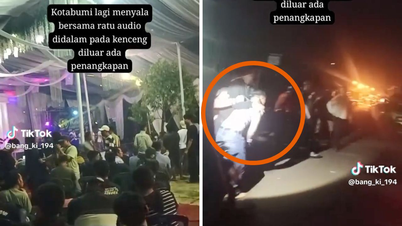 Viral di TikTok! Ada Penangkapan di Tengah Pesta di Kotabumi