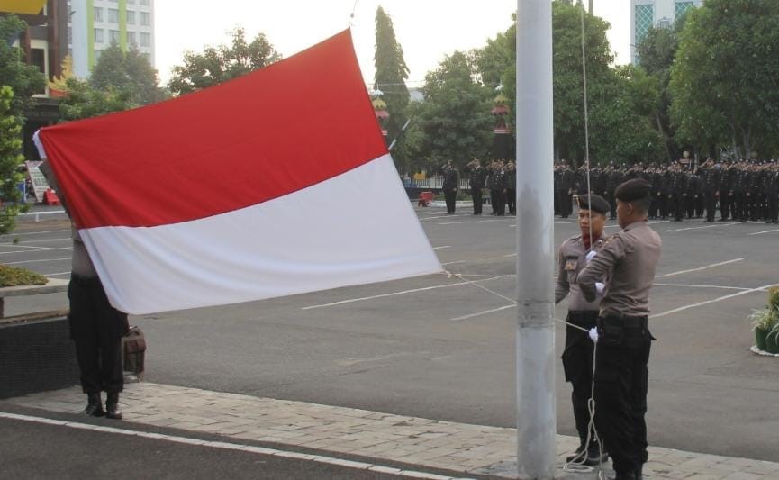 Polresta Bandar Lampung Upacara Hari Lahir Pancasila 1 Juni 2023