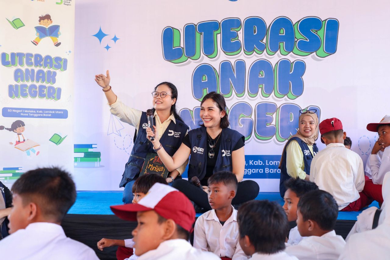 Literasi Anak Negeri BRI Peduli Hadir di Lombok Utara