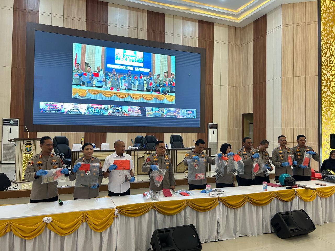 Polres Lampung Utara Ungkap Kasus Terbanyak di Operasi Pekat Krakatau 2025