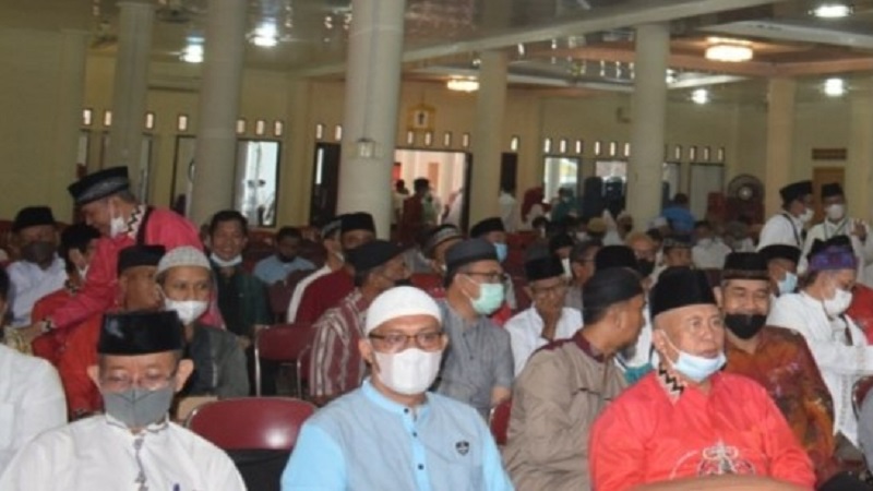 743 CJH Bandarlampung Ikuti Pembinaan Manasik Haji Massal