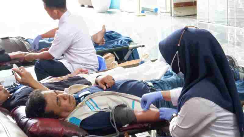 PLN UID Lampung Perkuat Semangat Gotong Royong Lewat Donor Darah