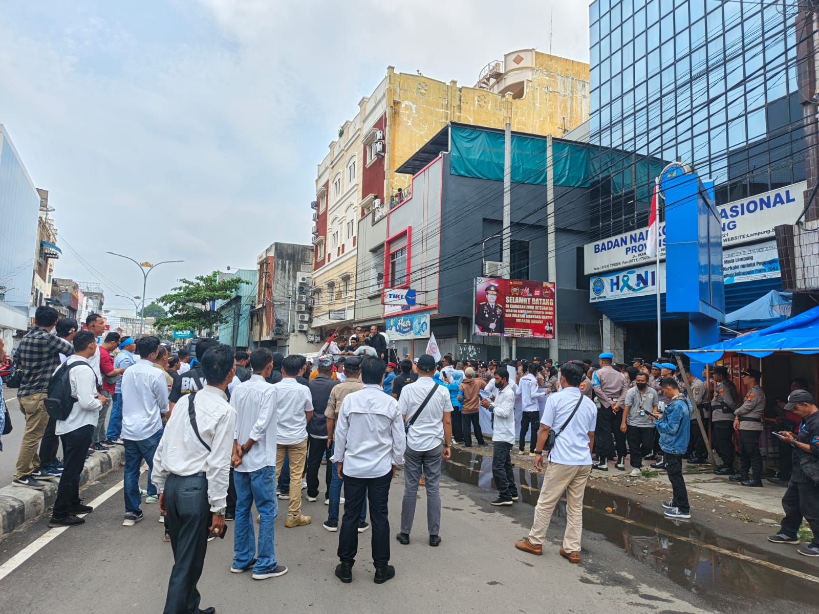 Aliansi Anti Narkoba Gelar Aksi Lanjutan di Kantor BNN Lampung