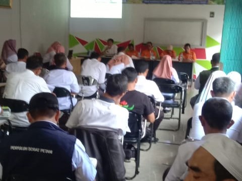 DKPP Pesbar Laksanakan Sekolah Lapangan Pengendalian Hama