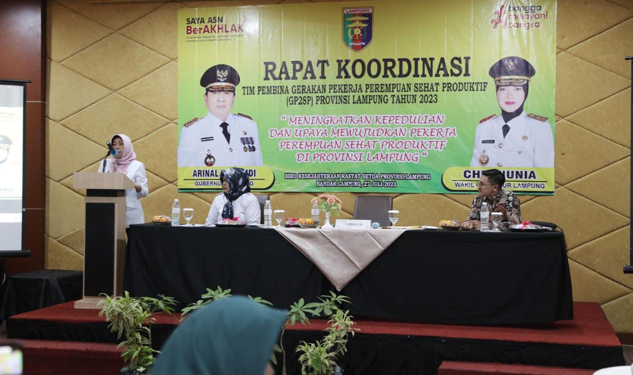 Pemprov Lampung Rakor Tim Pembina Gerakan Perempuan Sehat Produktif