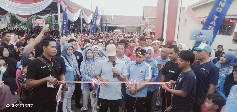 Ribuan Masyarakat Antusias Ikuti Jalan Sehat Dalam Rangka HUT RI Ke 80 Bersama Karang Taruna Desa Jatimulyo 