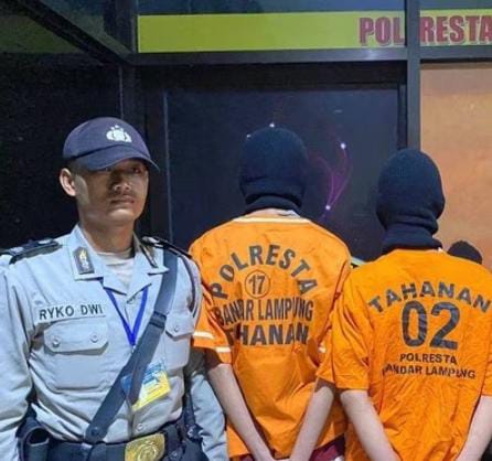 Polisi Berhasil Tangkap 2 Pelaku Jambret di Bandar Lampung